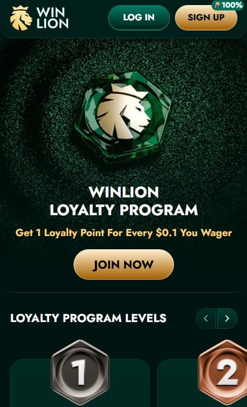 WinLion loyalty program